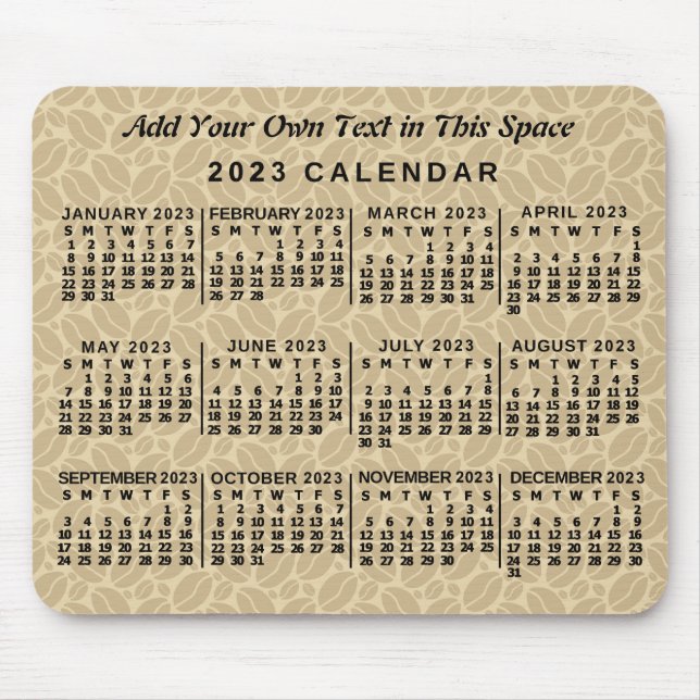 2023 Calendar (See Description for Newest Version) Mouse Mat (Front)