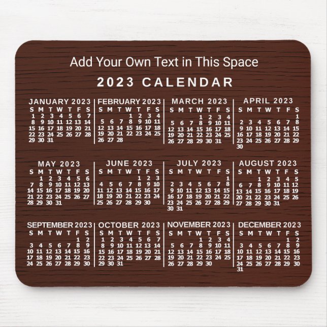 2023 Calendar (See Description for Newest Version) Mouse Mat (Front)