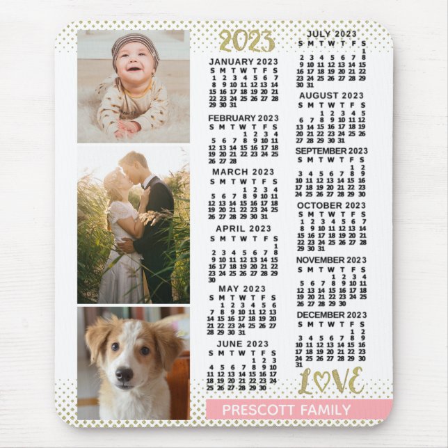 2023 Calendar (See Description for Newest Version) Mouse Mat (Front)