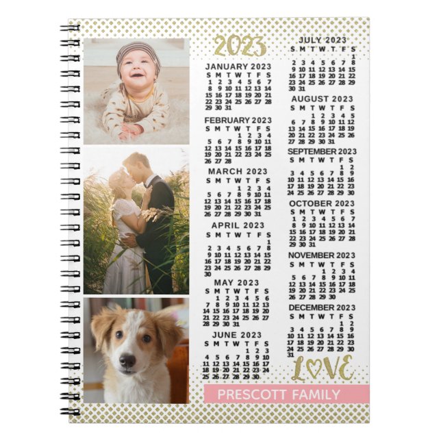 2023 Calendar (See Description for Newest Version) Notebook (Front)