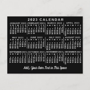 2023 Calendar (See Description for Newest Version) Postcard