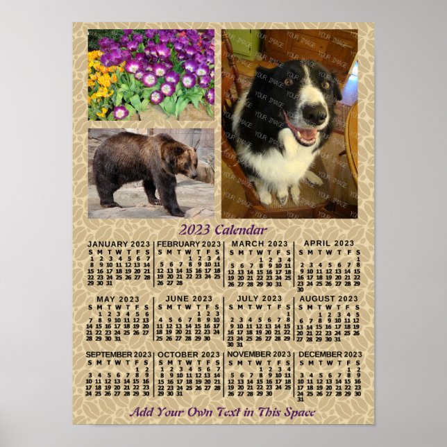2023 Calendar (See Description for Newest Version) Poster (Front)