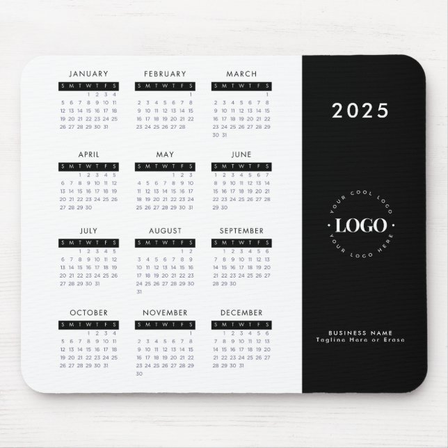 2023 Calendar Your Custom Business Logo Text Here  Mouse Mat (Front)