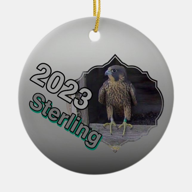 2023 Ceramic Circle Ornament Sterling (Front)