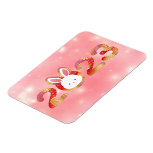 2023, Chinese New Year, Rabbit  Magnet