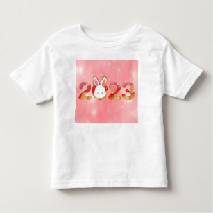 2023, Chinese New Year, Rabbit  Toddler T-Shirt