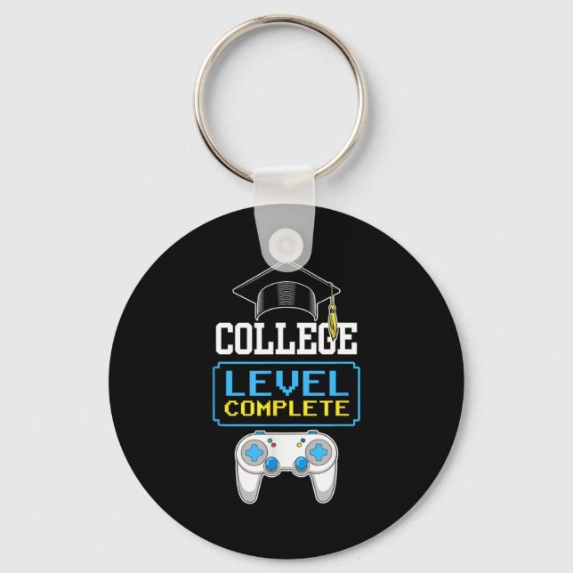2023 college level funny complete video gamer key ring (Front)