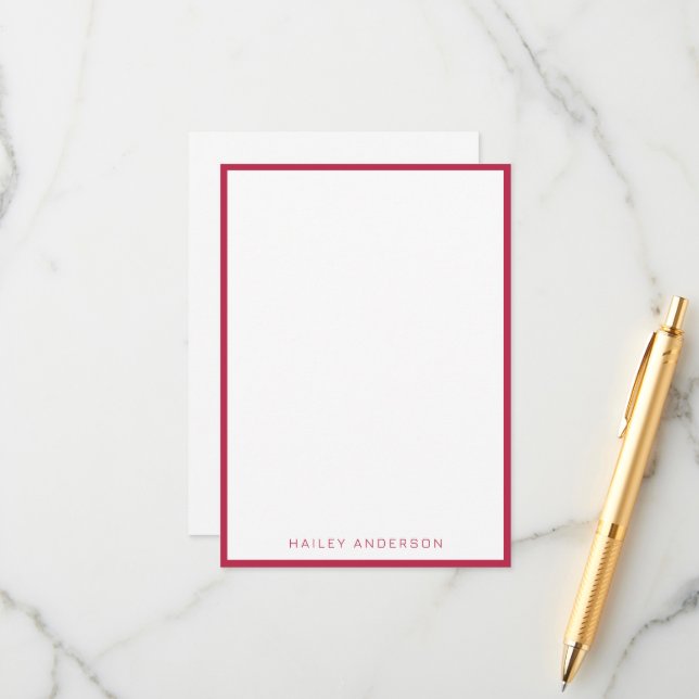 2023 Colour of the Year: Viva Magenta  Personalise Enclosure Card (Front/Back In Situ)