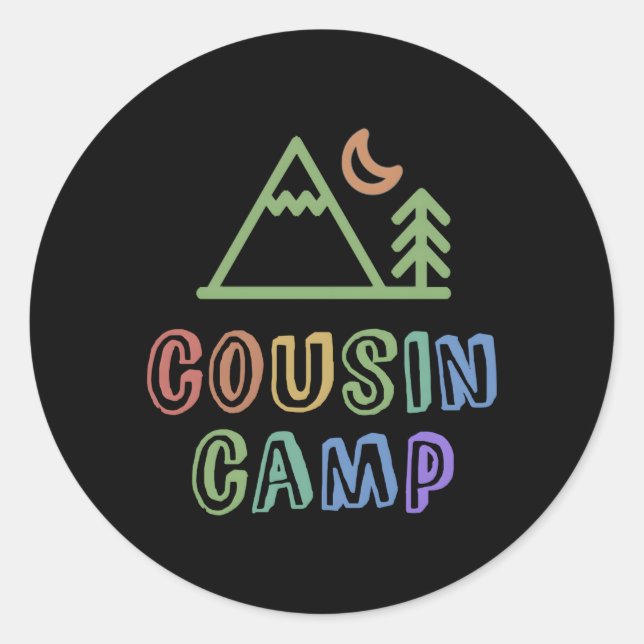 2023 Cousin Camp Grandma Grandpa Sleepaway Camg Tr Classic Round Sticker (Front)
