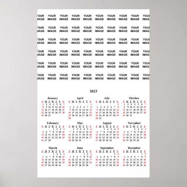 2023 Custom Create Your Own Calendar Poster (Front)