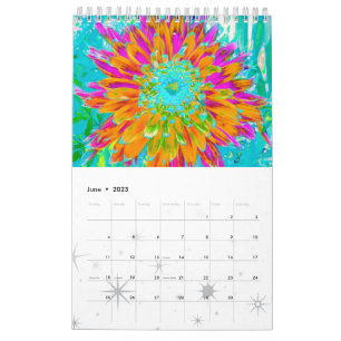 2023 Dahlia Flowers  Calendar