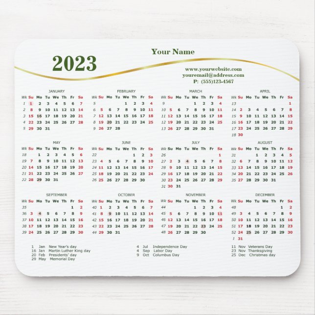 2023 Elegant for Business Mouse Pad (Front)