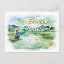 2023 Exercise Patience! JW Convention Postcard