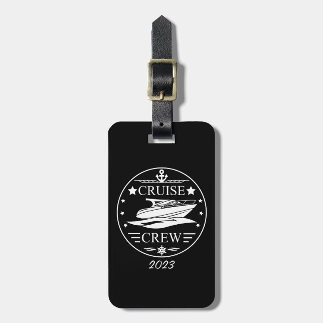 2023 Family Matching Vacation Cruise Crew  Luggage Tag (Front Vertical)