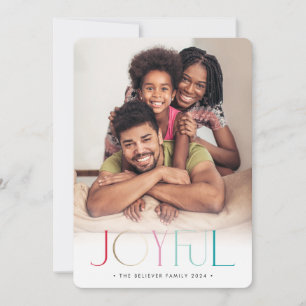 2023 FAMILY PHOTO modern minimalist JOYFUL colours Announcement