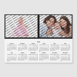 2023 Family Portrait Custom Magnetic Calendar 