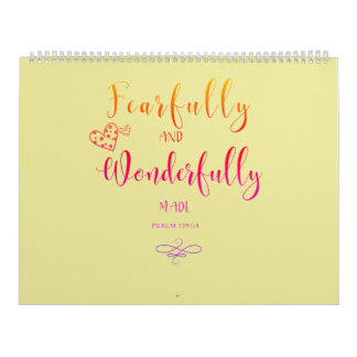 2023 Fearfully And Wonderfully Made Calendar