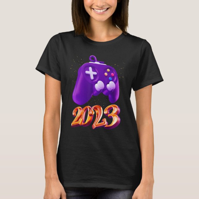 2023 Gaming Level Unlocked Video Game Controller B T-Shirt (Front)
