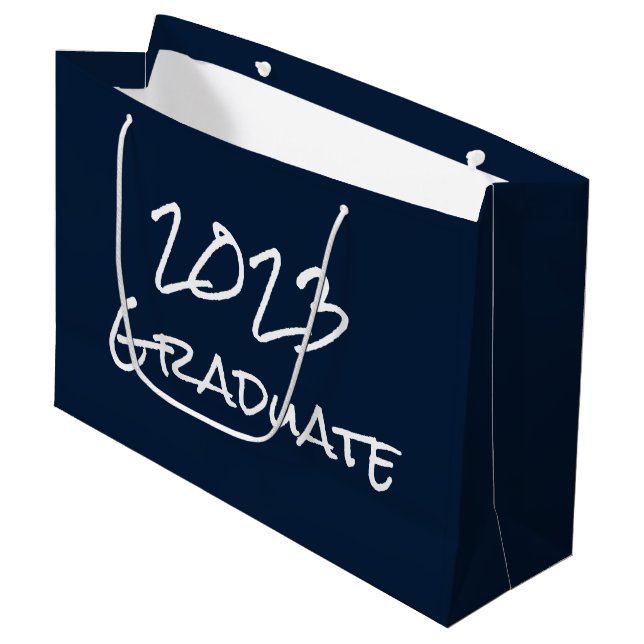 2023 Graduate Navy Gift Bag (Front Angled)