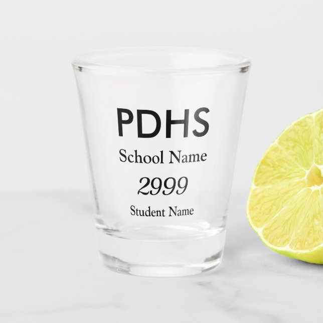 2023 Graduation Commemorative Shot Glass (Front)