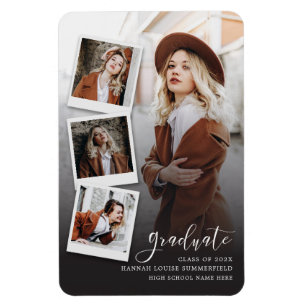 2023 Graduation Multi Photo Grad Announcement Magnet