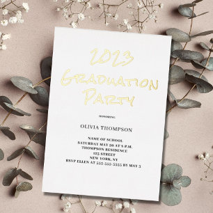 2023 Graduation Party Foil Invitation