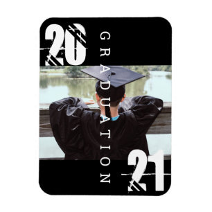 2023 Graduation Typography Bold Photo Magnet