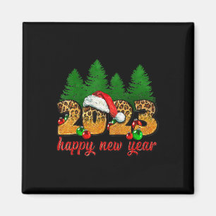 2023 Happy New Year Leopard New Years Eve Party Su Magnet