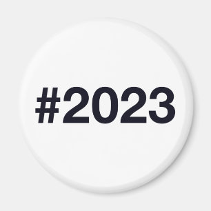 2023 Hashtag 2 Birthday Anniversary Magnet