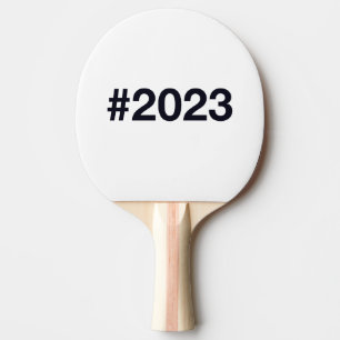 2023 Hashtag 2 Birthday Anniversary Ping Pong Paddle