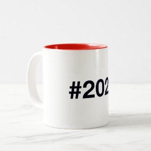 2023 Hashtag 2 Birthday Anniversary Two-Tone Coffee Mug