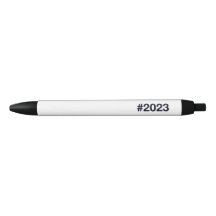 2023 Hashtag Black Ink Pen