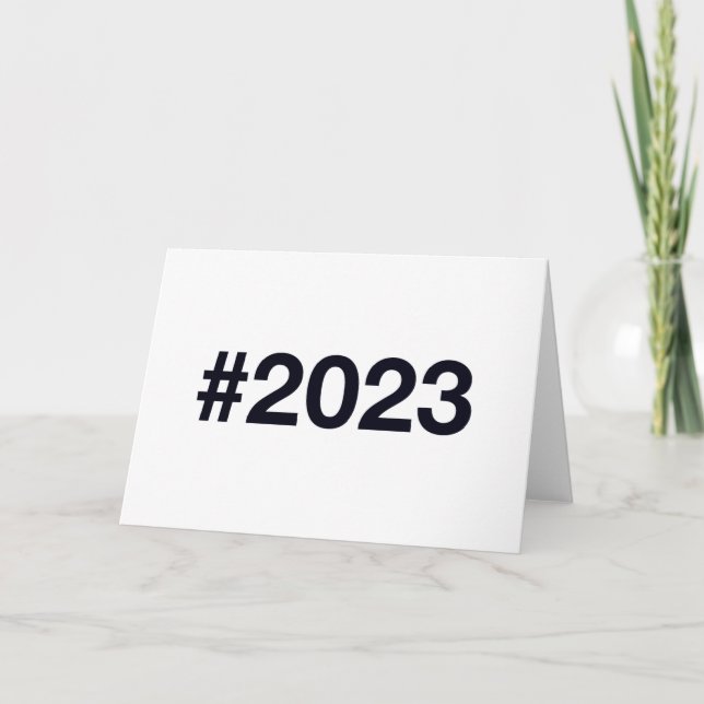 2023 Hashtag Card (Front)