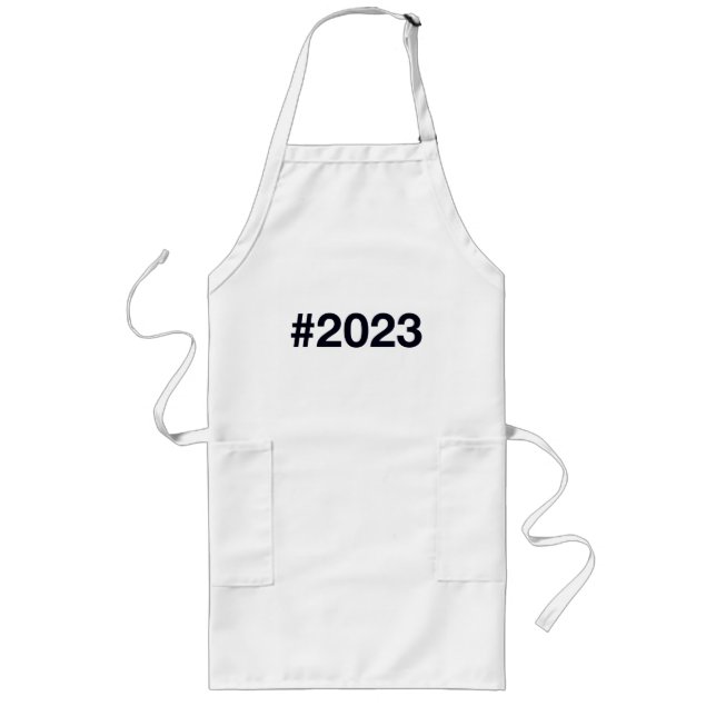 2023 Hashtag Long Apron (Front)