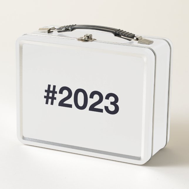 2023 Hashtag Metal Lunch Box (Front)