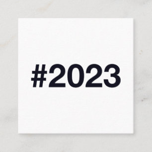 2023 Hashtag Square Business Card