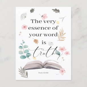 2023 JW year text Psalm 119:160 Postcard