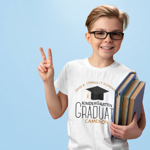 2023 Kindergarten Graduate Custom Graduation Kids T-Shirt