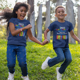 2023 Kindergarten Graduate Personalised Cute Kids T-Shirt