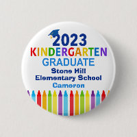 2023 Kindergarten Graduation Custom Cute Name Tag