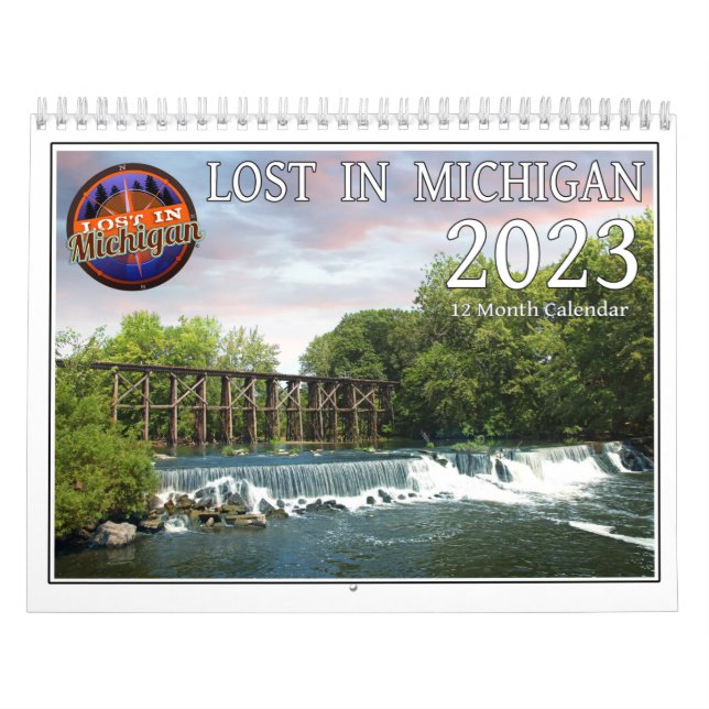 2023 Lost In Michigan wall calendar (Cover)