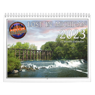 2023 Lost In Michigan wall calendar