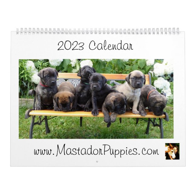 2023 Mastador Puppy Calendar (Cover)