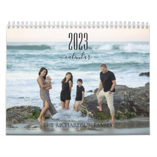2023 Minimalist Modern Family Custom Photo Calendar