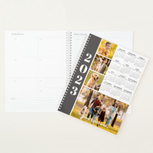 2023 Modern 5 Photo Year At A Glance Personalised Planner
