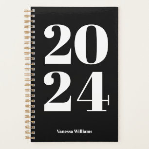2023 Modern Bold Black & White Typography Planner