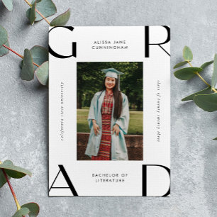 2023 Modern College Student Graduation Announcement Postcard
