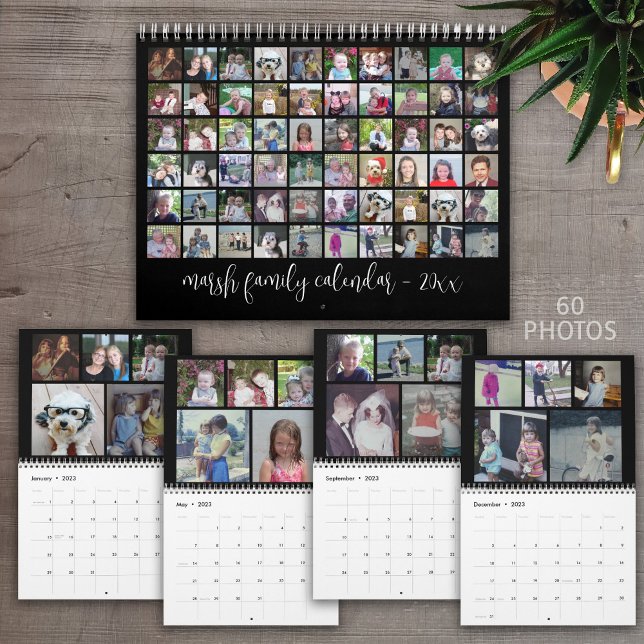 2023 Modern Family 60 Photo - 5 Per Month black Calendar (Creator Uploaded)