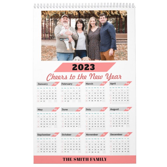 2023 Modern Family Custom Photo with Full Calendar (Cover)