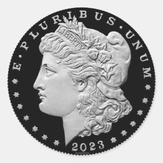 2023 Morgan Dollar Classic Round Sticker